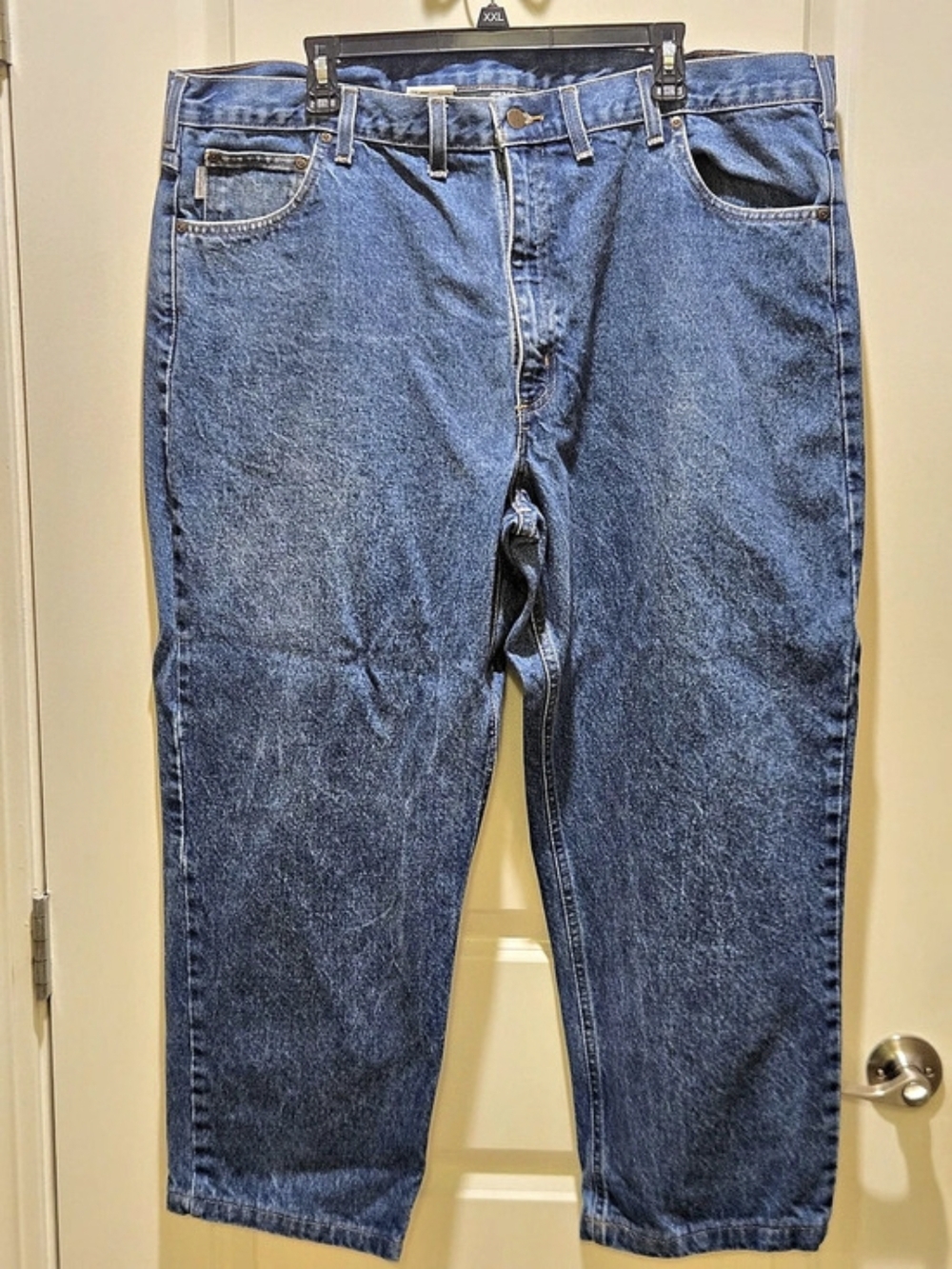 Carhartt B17 DST Men's Cotton Relaxed Jeans Waist 44x30 in Blue